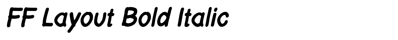 FF Layout Bold Italic